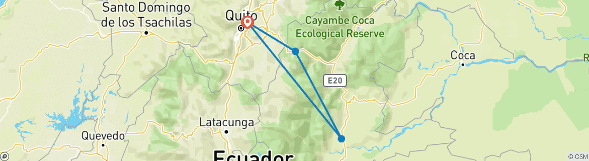 Imagen de un mapa que muestra la ruta del circuito