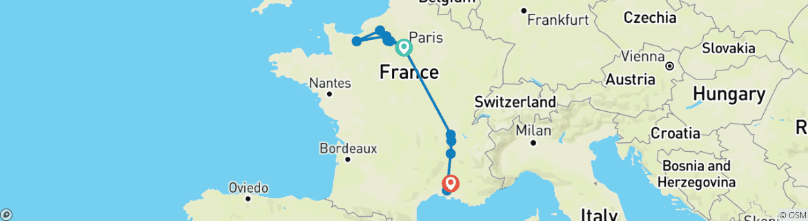 travel from paris to avignon