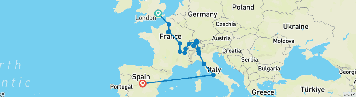 Imagen de un mapa que muestra la ruta del circuito