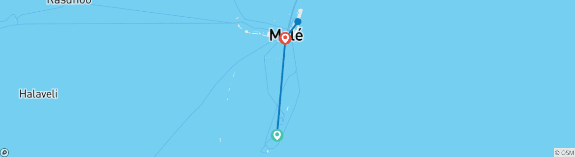 Carte du circuit L'expérience globale des Maldives