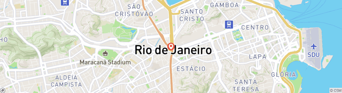 Map of Rio de Janeiro - 4 days