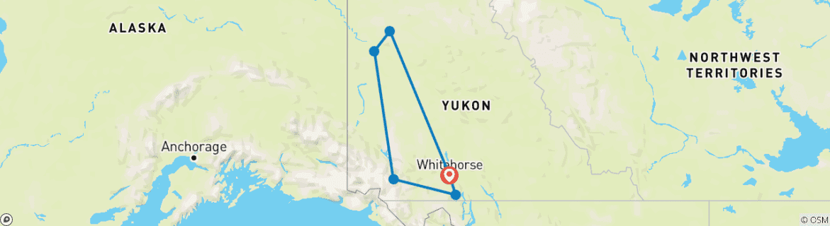 Map of Yukon Highlights