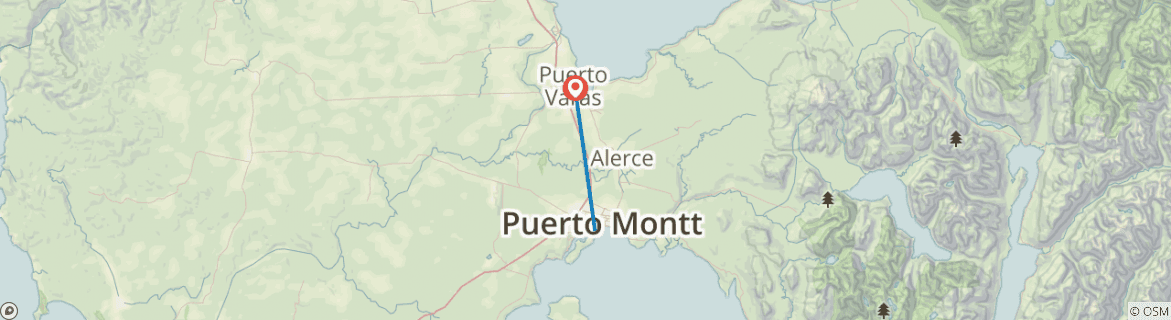 Map of Puerto Varas, Puerto Montt