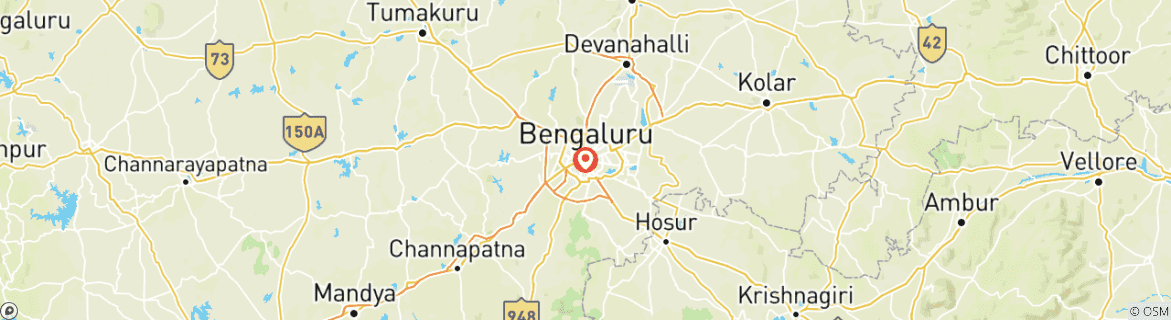 Map of Bangalore Explorer: 3-Day Tour Of The Garden City