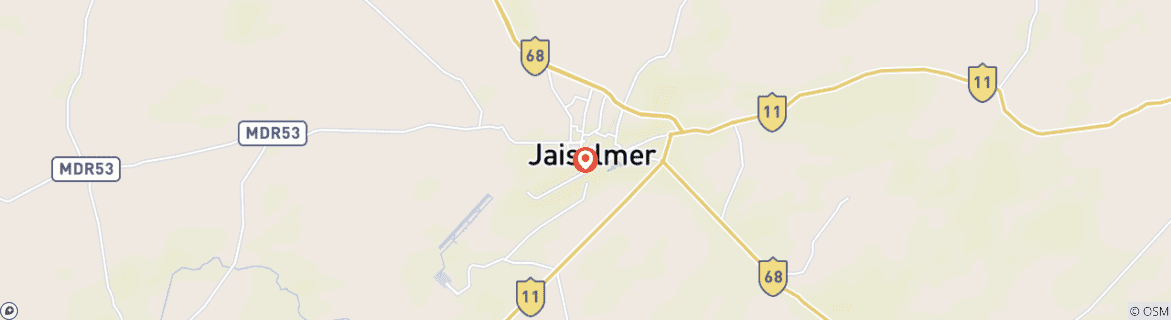 Mapa de Viaje de exploración a Jaisalmer