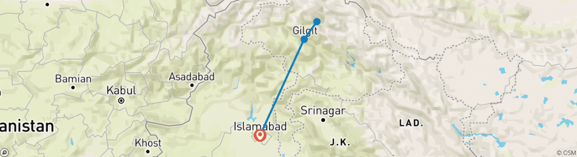 Carte du circuit Circuit Hunza Cherry Blossom 2025-26