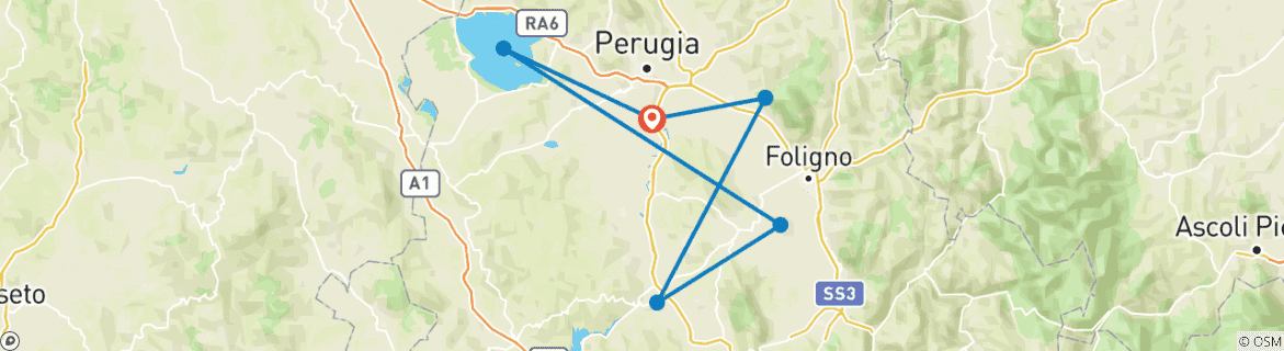 Imagen de un mapa que muestra la ruta del circuito