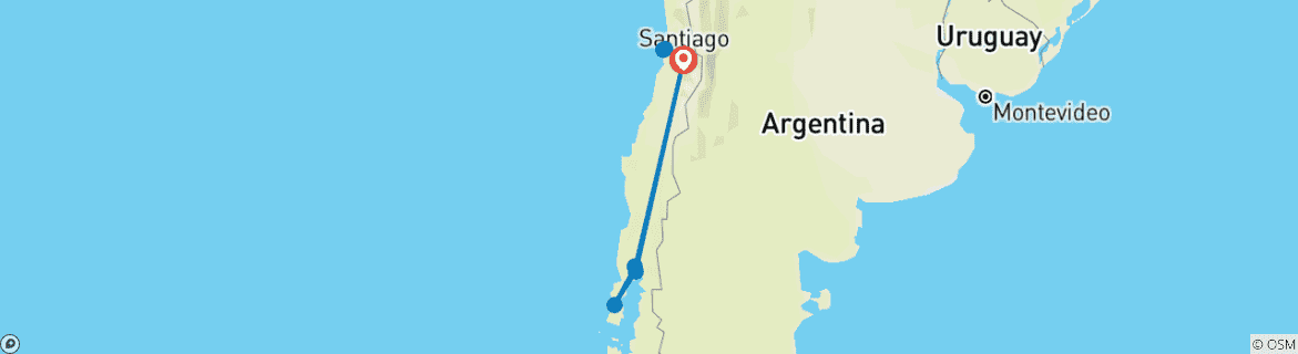 Imagen de un mapa que muestra la ruta del circuito