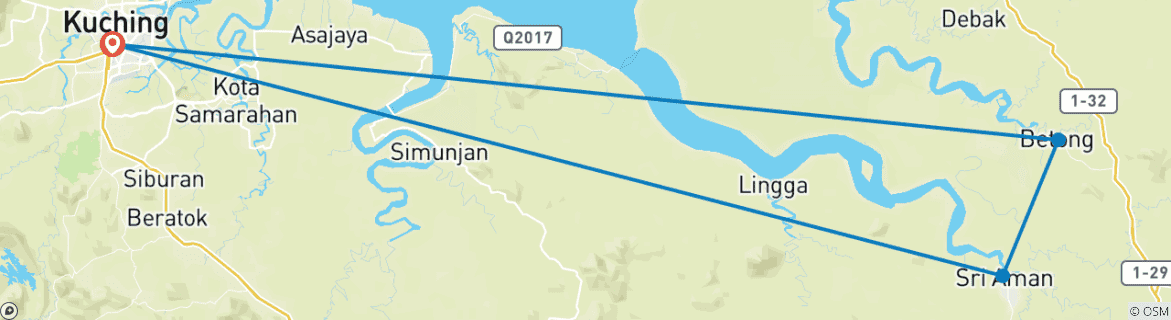 Map of Cycling The Headhunter's Heartland By Bike