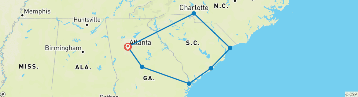 Carte du circuit Les airs de gloire