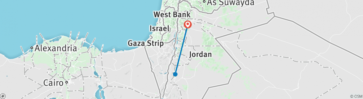 Mapa de Experiencia en Jordania 4D/3N