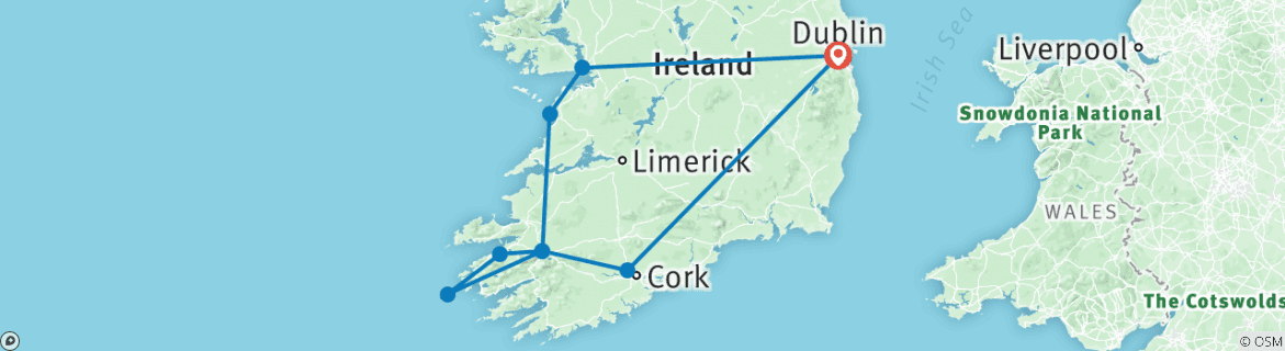 Taste Of Ireland (Tour D) - 6 Days/5 Nights By CIE Tours With 334 Tour ...