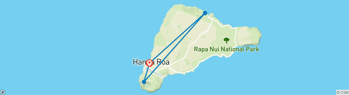 Map of Easter Island Experience 4D/3N