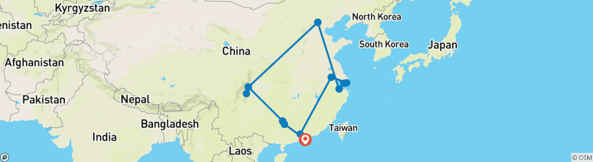 Map of China Group Exploration 28D/27N