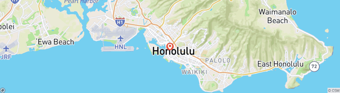 Map of 5 Day Classic Hawaii Experience(Bilingual: Chinese + English)