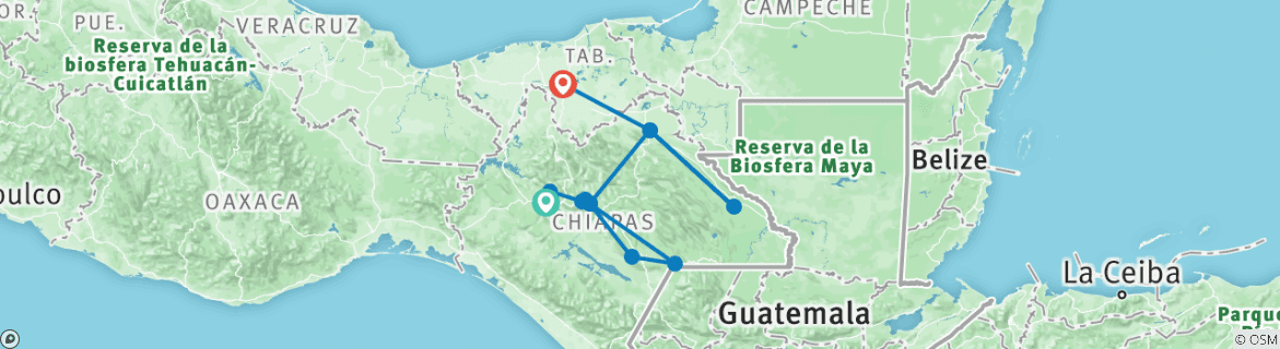 Map of Chiapas Explorer