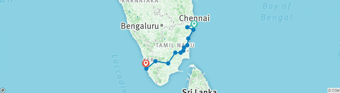 cochin tour itinerary