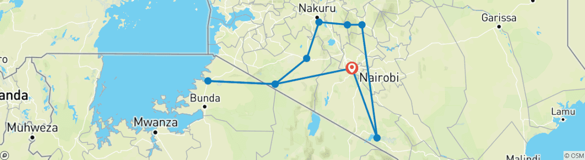 Imagen de un mapa que muestra la ruta del circuito