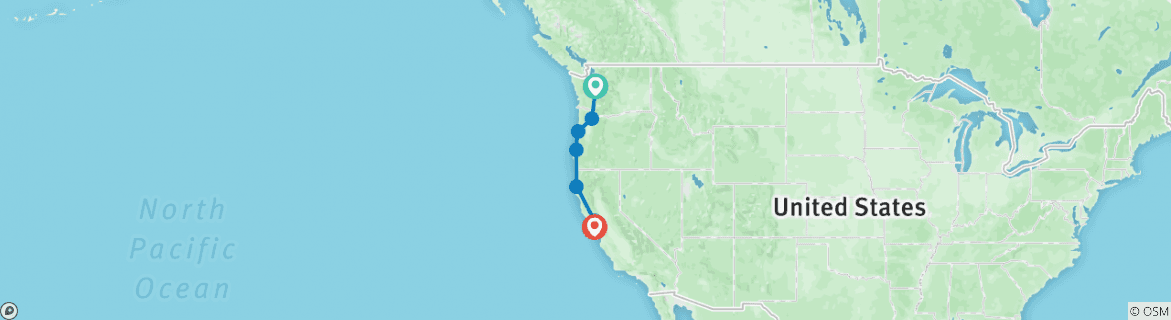 san francisco to seattle road trip planner