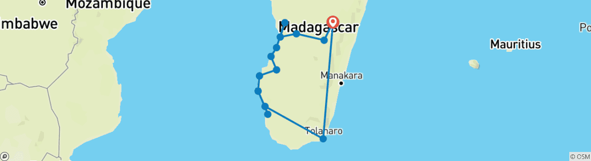 Map of Relax at Madagascar on point South