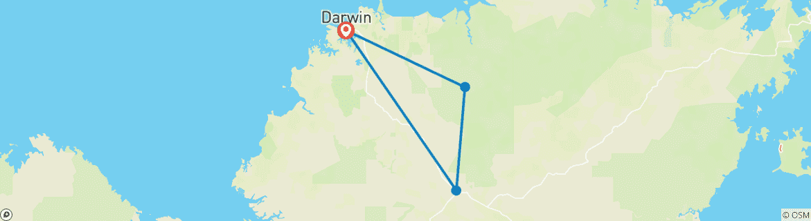 Map of Australia: Kakadu Dreaming (5 Days)