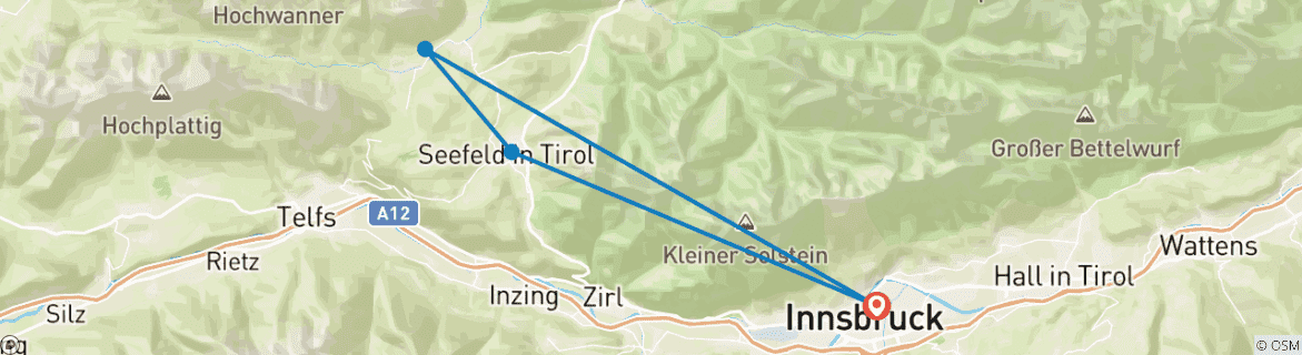 Imagen de un mapa que muestra la ruta del circuito
