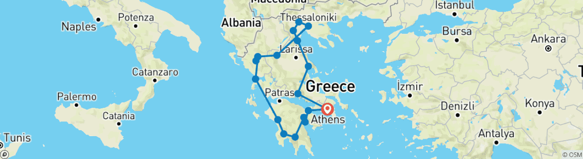 Imagen de un mapa que muestra la ruta del circuito