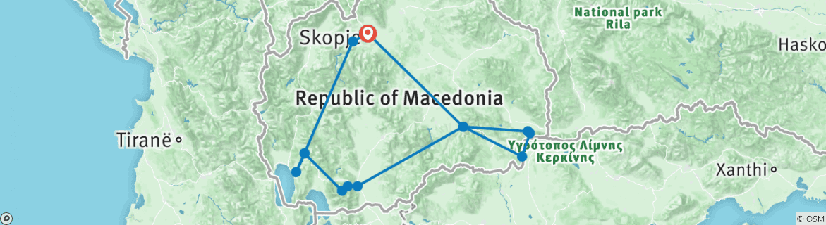 Map of Photo tour of unrevealed Macedonia