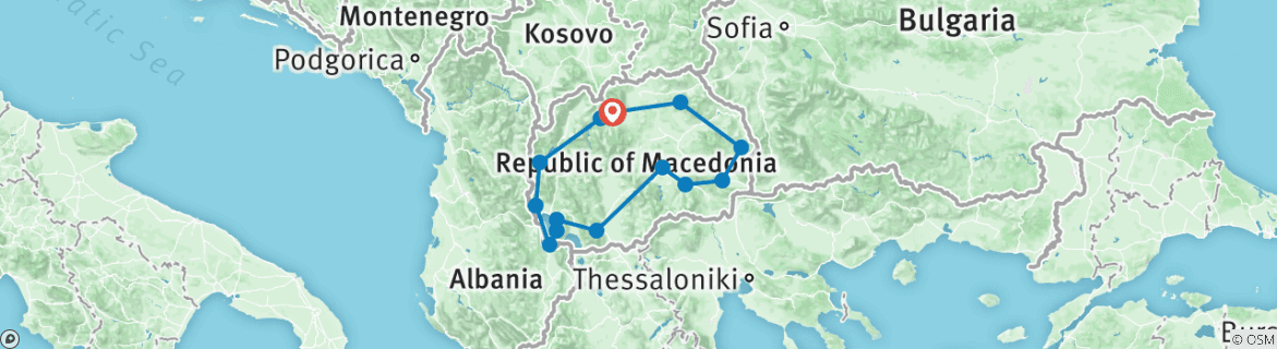 Map of Macedonia real food adventure