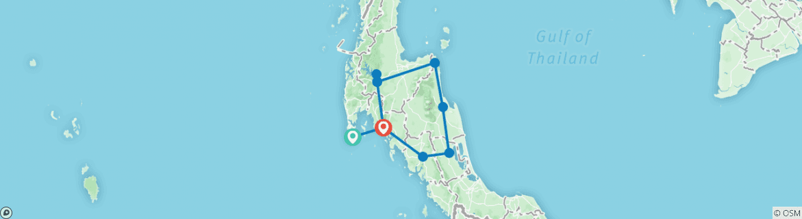 Map of See 2 Oceans, Private Tour