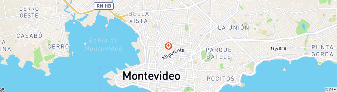 Kaart van Uruguay: Montevideo Express - 3 dagen