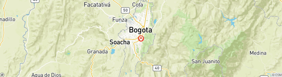 Map of Enjoy Bogotá - 3 days