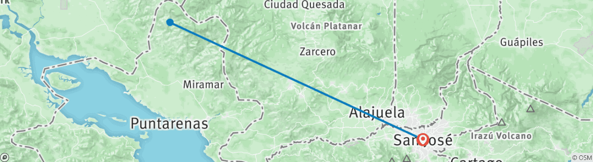 Map of Monteverde Cloudforest Essences, Short Break