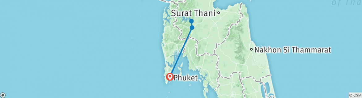 Map of Khao Sok Discovery, Private Tour