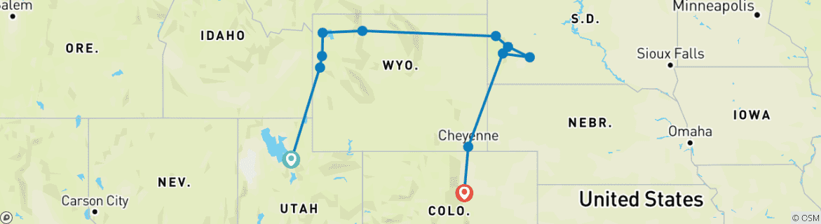 Imagen de un mapa que muestra la ruta del circuito