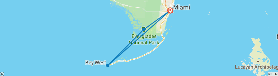 Foto van een kaart met de route van de rondreis