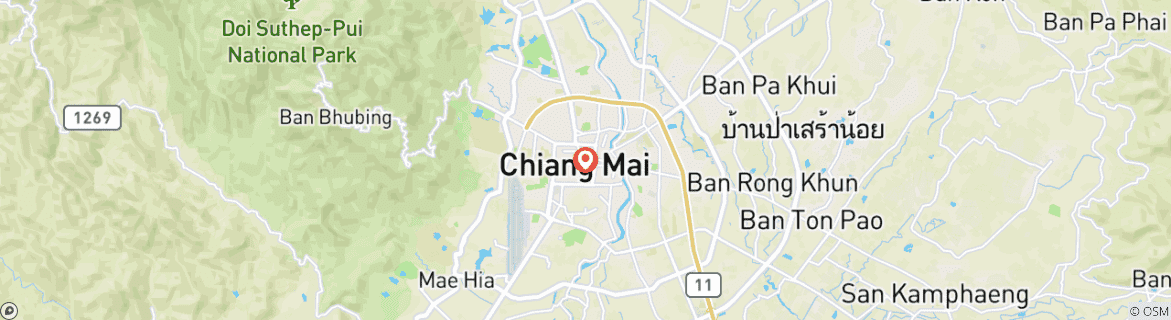 Carte du circuit Forfait Chiang Mai