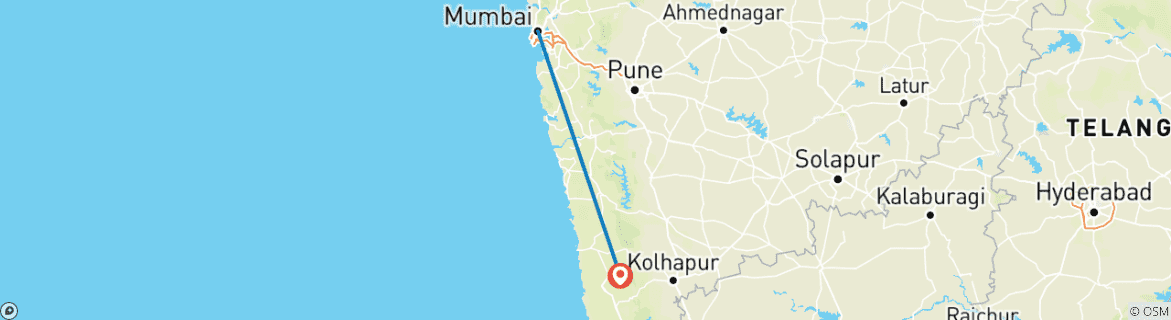 Map of Mumbai & Goa Explorer: Sun, Sand, and Serenity