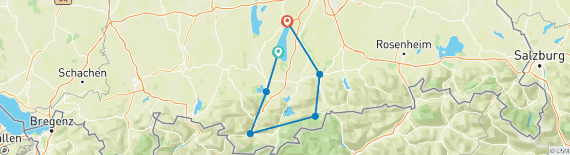 Map of Isar-Cycle Path for Families 7/6