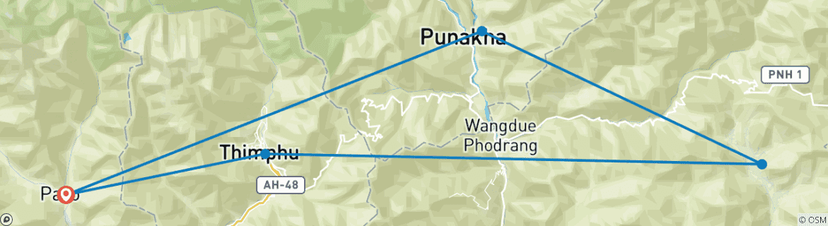 Imagen de un mapa que muestra la ruta del circuito