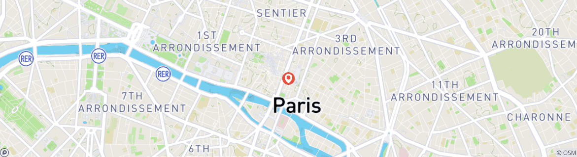 Map of Paris City Break