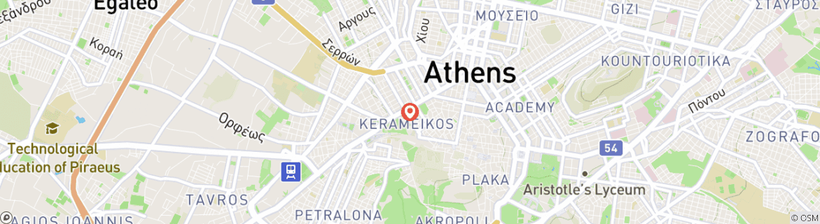 Karte von Athen: Städtereise
