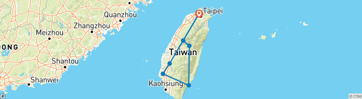 Map of Abandoned Taiwan