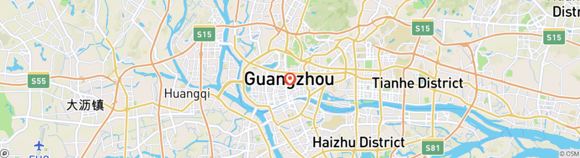 Carte du circuit Voyage urbain à Guangzhou, visite privée