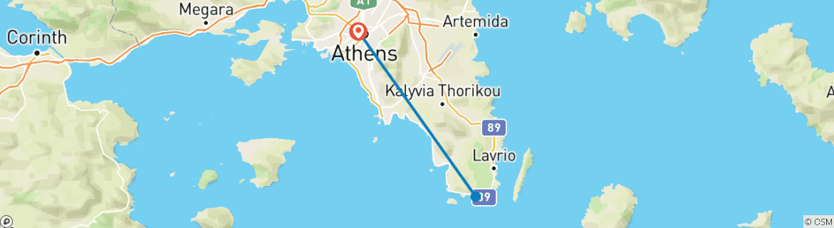 Imagen de un mapa que muestra la ruta del circuito