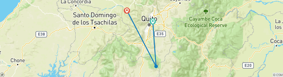 Imagen de un mapa que muestra la ruta del circuito