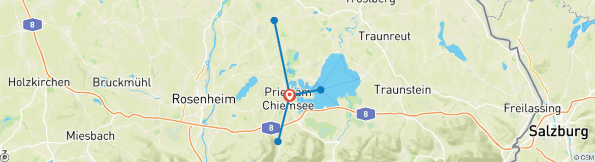 Imagen de un mapa que muestra la ruta del circuito