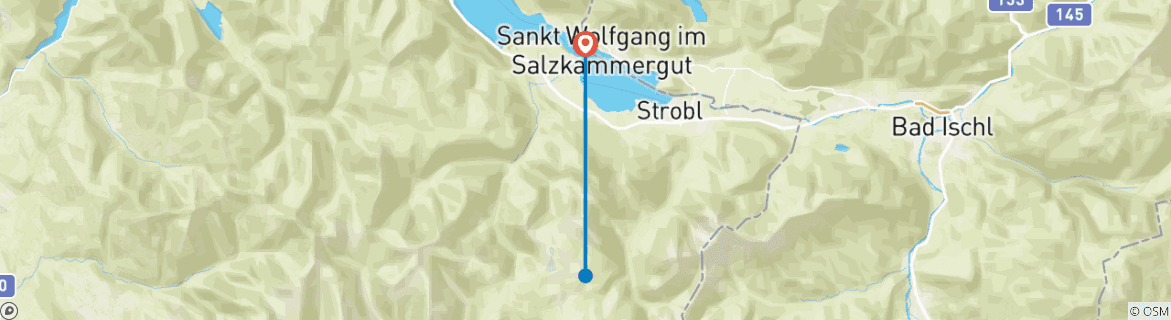 Image d'une carte montrant l'itinéraire du circuit