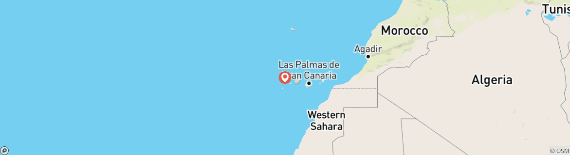 Karte von La Palma gemütlich erwandern (8 Tage)