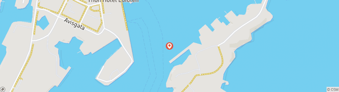 Karte von Norwegen - Skitouren auf den Lofoten (8 Tage)